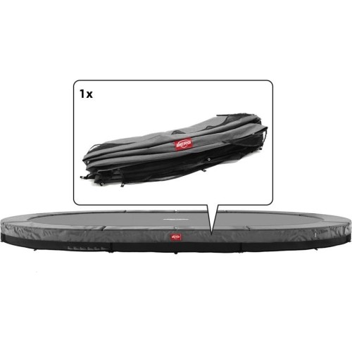 Osłona na sprężyny do trampoliny Grand Champion InGround 350, szara (27 cm)