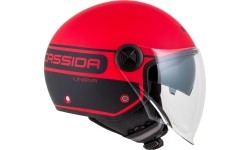Kask motocyklowy Cassida Handy Plus Linear Pearl Matte Red/Black