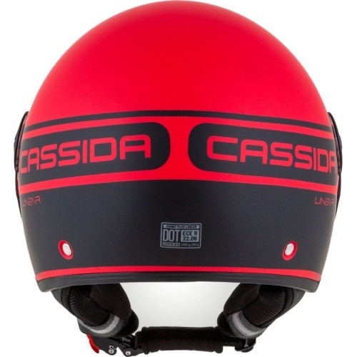 Kask motocyklowy Cassida Handy Plus Linear Pearl Matte Red/Black
