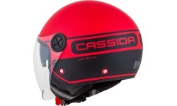 Kask motocyklowy Cassida Handy Plus Linear Pearl Matte Red/Black