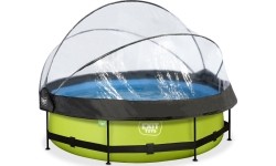 Basen EXIT Lime ø300x76cm z zadaszeniem i filtrem z pompą - zielony
