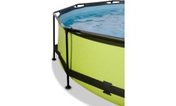 Basen EXIT Lime ø300x76cm z zadaszeniem i filtrem z pompą - zielony