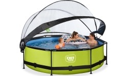 Basen EXIT Lime ø300x76cm z zadaszeniem i filtrem z pompą - zielony
