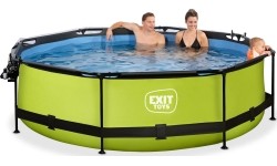 Basen EXIT Lime ø300x76cm z zadaszeniem i filtrem z pompą - zielony