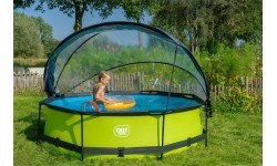 Basen EXIT Lime ø300x76cm z zadaszeniem i filtrem z pompą - zielony