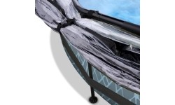 Basen EXIT Kamienny ø360 x 76 cm z zadaszeniem i pompą z filtrem