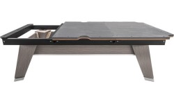 Stół bilardowy, Pool, Mr-Sung ACURRA by Rasson, 9 ft., szary (Sarum Strand), Simonis 760 gelbgrün