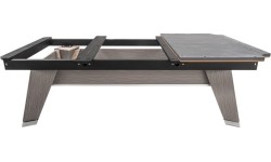 Stół bilardowy, Pool, Mr-Sung ACURRA by Rasson, 9 ft., szary (Sarum Strand), Simonis 760 gelbgrün