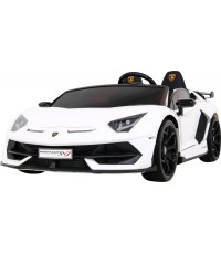 Pojazd elektryczny Lamborghini SVJ Drift, biały
