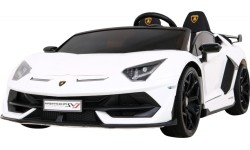 Pojazd elektryczny Lamborghini SVJ Drift, biały