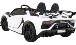 Pojazd elektryczny Lamborghini SVJ Drift, biały