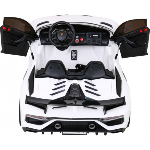 Pojazd elektryczny Lamborghini SVJ Drift, biały