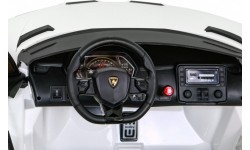 Pojazd elektryczny Lamborghini SVJ Drift, biały