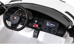 Pojazd elektryczny Lamborghini SVJ Drift, biały