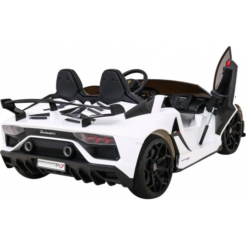 Pojazd elektryczny Lamborghini SVJ Drift, biały