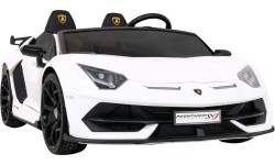 Pojazd elektryczny Lamborghini SVJ Drift, biały