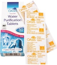 HIGHLANDER OASIS Tabletki do oczyszczania wody OASIS (8,5 mg NaDCC), 50 tabletek