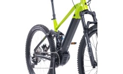 Górski rower elektryczny z pełnym zawieszeniem Levit Svarog BF Overstep 630 29"/27,5" - 2024 - Lime Black Pearl