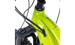 Górski rower elektryczny z pełnym zawieszeniem Levit Svarog BF Overstep 630 29"/27,5" - 2024 - Lime Black Pearl