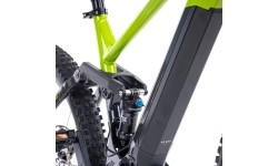 Górski rower elektryczny z pełnym zawieszeniem Levit Svarog BF Overstep 630 29"/27,5" - 2024 - Lime Black Pearl