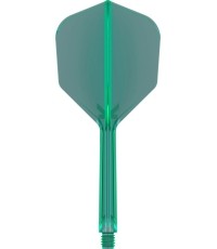 Piórka do rzutek Target K-Flex No.6 Short, 3 szt. - Zielony
