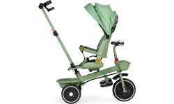 Rowerek trójkołowy spacerówka 2w1 obracane siedzisko składany daszek zielony - ECOTOYS