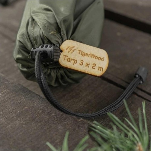 TigerWood thermo tarp 3 m x 2 m olive green