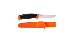 Nóż Morakniv Companion F, ząbkowany, stal nierdzewna, pomarańczowy