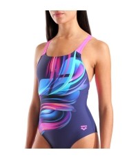 W Bloom Swim Pro Back Lb Multi Navy-Navy-Shocking Pink 38 - 779