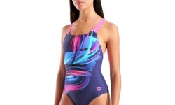 W Bloom Swim Pro Back Lb Multi Navy-Navy-Shocking Pink 38 - 779
