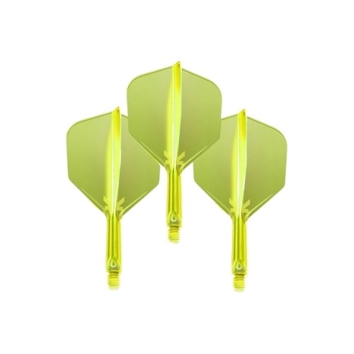 Dart Flights Target K-Flex Neon No.6 Short - 3-pak - Fluorescencyjny żółty