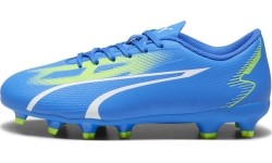 Puma Futbolo Avalynė Paaugliams Ultra Play Fg/Ag Jr Ultra Blue Green 107530 03