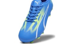 Buty piłkarskie Puma Ultra Play FG/AG Jr dla młodzieży, Ultra Blue Green 107530 03