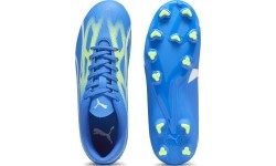 Puma Futbolo Avalynė Paaugliams Ultra Play Fg/Ag Jr Ultra Blue Green 107530 03