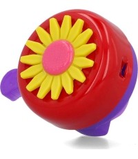 Dzwonek rowerowy FISCHER Blume // 80 mm (czerwony)