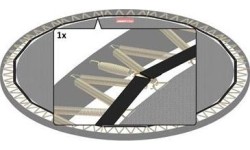 Flatground pas ochronny 430 (14 stóp) do trampoliny