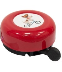 Dzwonek rowerowy FISCHER // 55 mm (czerwony)