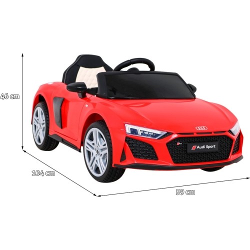 Pojazd elektryczny Audi R8 LIFT, czerwony