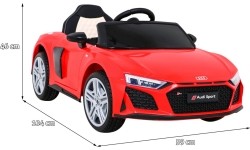 Pojazd elektryczny Audi R8 LIFT, czerwony