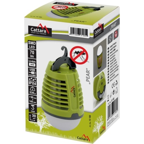 Akumulatorowa lampa z pułapką na owady Cattara Pear