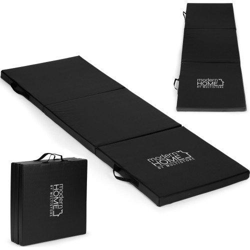 Materac gimnastyczny czarny do ćwiczeń fitness 182x60cm