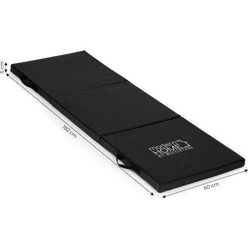 Materac gimnastyczny czarny do ćwiczeń fitness 182x60cm