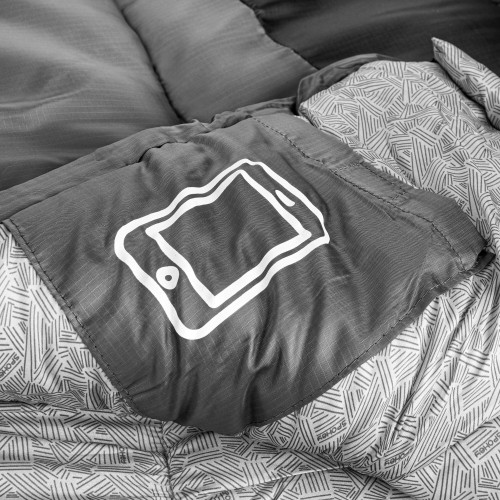 Zimowy śpiwór mumia 230x75 cm z workiem kompresyjnym Spokey POLARIS 350