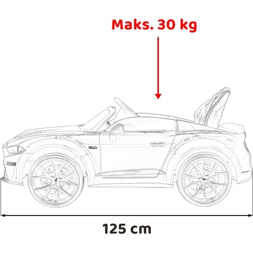 Pojazd Ford Mustang GT czerwony