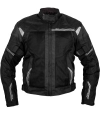 Męska letnia kurtka motocyklowa BOS Hobart - Czarny