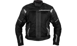 Męska letnia kurtka motocyklowa BOS Hobart - Czarny