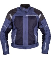 Męska letnia kurtka motocyklowa BOS Hobart - Niebieski