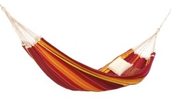 Duży tkany hamak ogrodowy kempingowy Amazonas Gigante Lawa