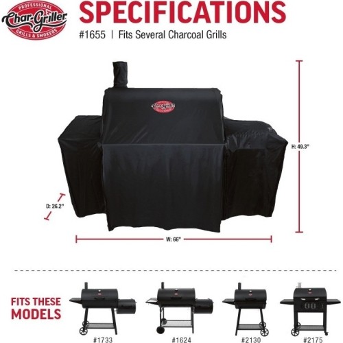 Uždangalas Char-Griller Pro Deluxe/Smokingchamp
