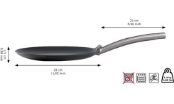 Patelnia naleśnikowa ze stali węglowej Skottsberg Crepe 28cm